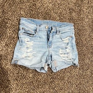 American Eagle light denim shorts
